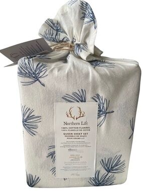 Queen Sheet Set from Northern Life. 100% Cotton Flannel. New With Tags.